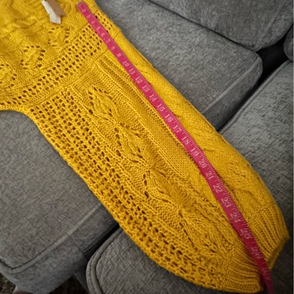 Monogram Puff Sleeve Outer - Mustard